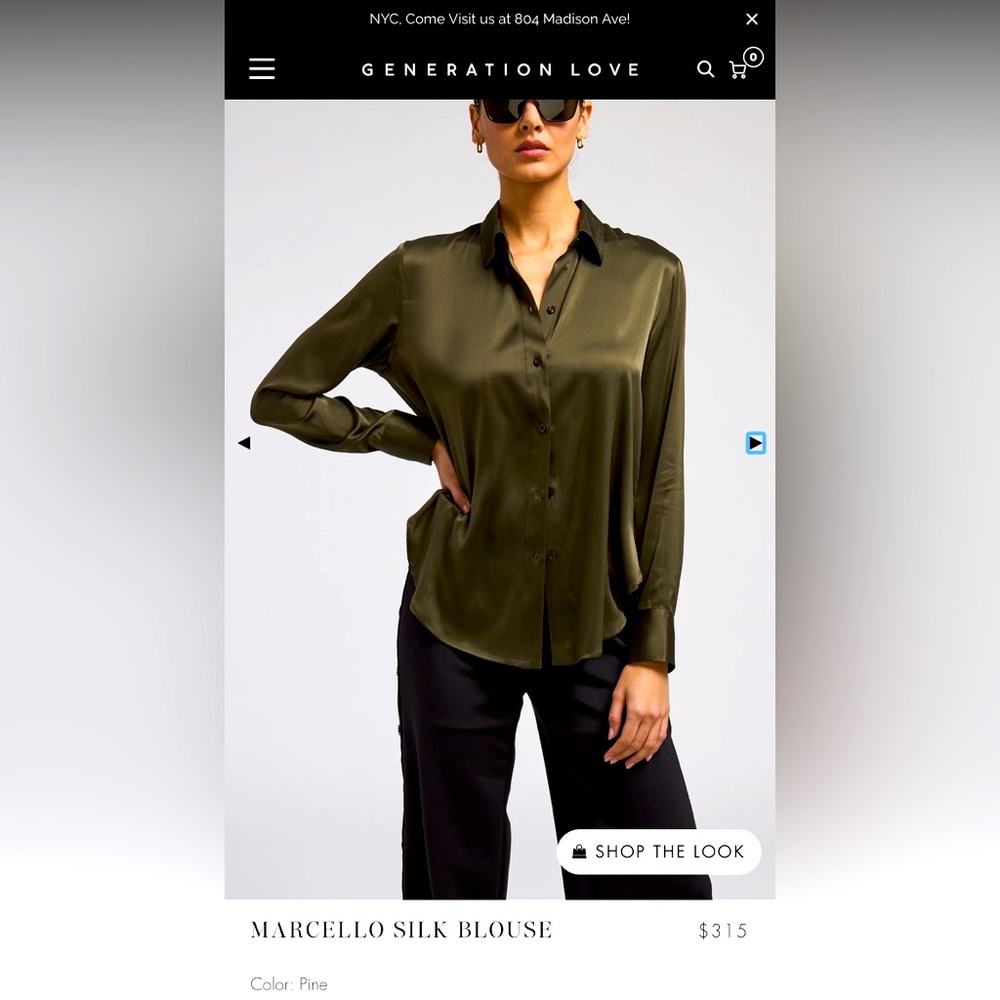 Generation love blouse shirt